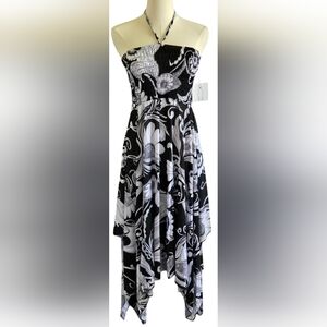 FC Black and White Strapless/Halter Dress